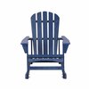 Moootto Adirondack Rocking Chair Solid Wood Outdoor Furniture for Patio, Backyard, Garden TBZOSW2008NVSW